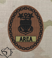 (image for) USCG Senior Enlisted Badges-Gold Area E9 MCPO-ODU