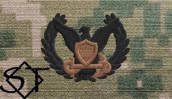 USCG Command Ashore Badge - NWU Type III