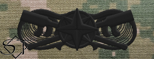 USCG Coxswain Insignia NWU iii Black