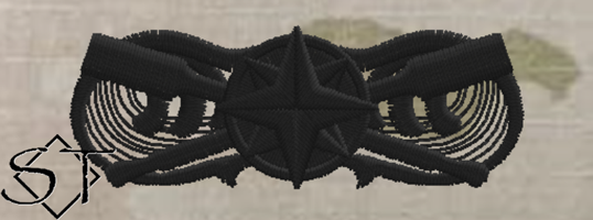 USCG Coxswain Insignia OCP Black