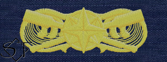 USCG Coxswain Insignia ODU Gold
