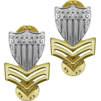 USCG E6 PO1 Rank Insignia Metal-Collar Device (Pair) (image for) USCG E6 PO1 Rank Insignia Metal-Collar Device (Pair)