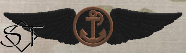 USCG Aviation Mission Specialist Wings-OCP Army black