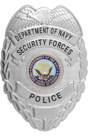 US Navy Civilian Security Forces Police Badge - Flex style with velcro